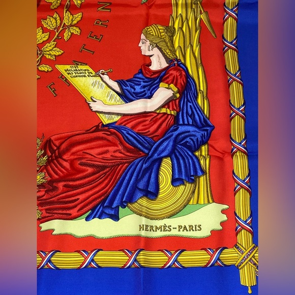 Hermes Vinatge Scarf 1789 Carre 90 By Joachim Metz - Picture 12 of 16